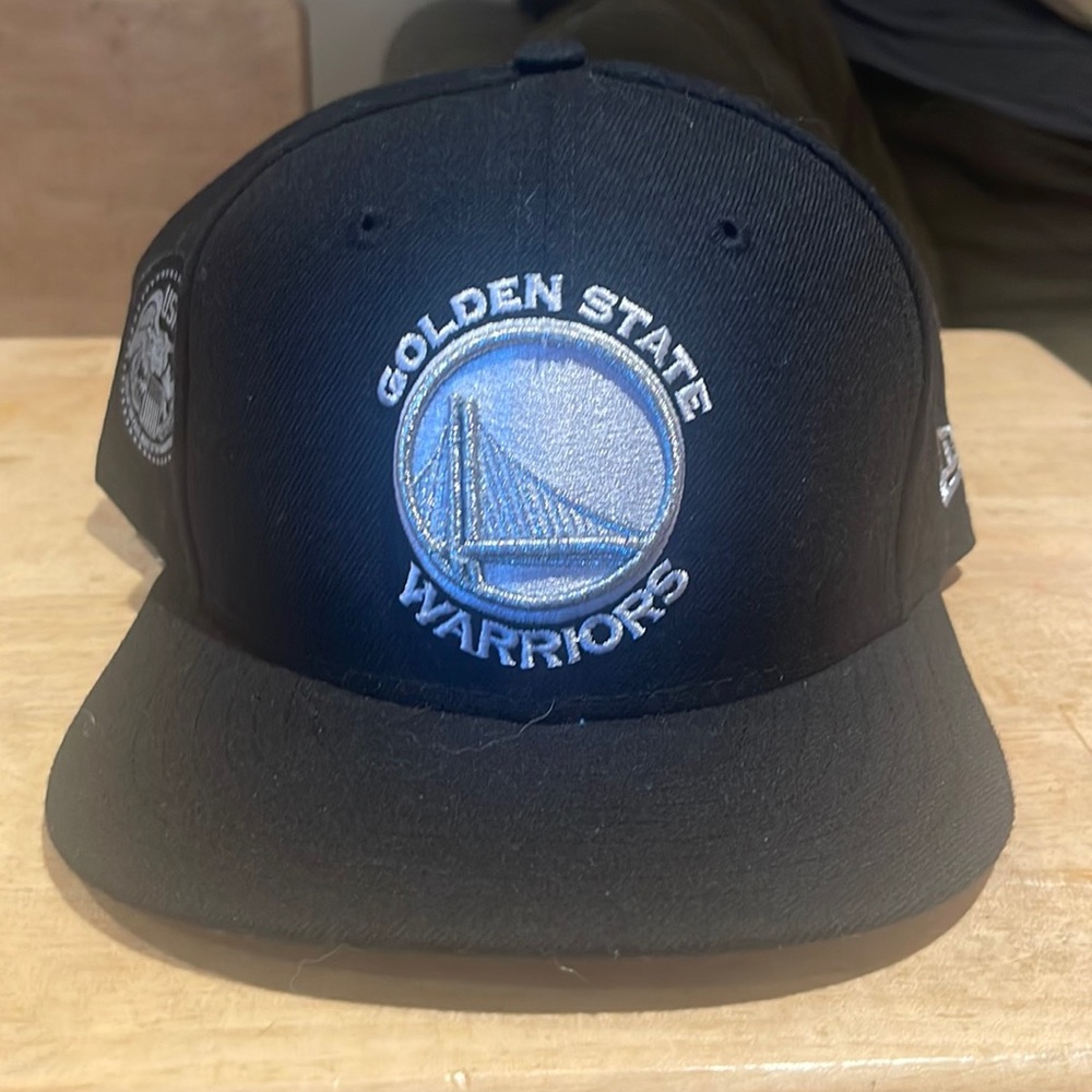 Golden State Warriors Black Embroidered Cap